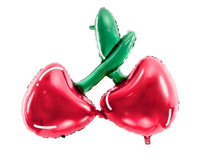Helium Ballon Kersen Leeg 88cm van Partydeco koop je bij Partywinkel