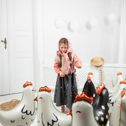 Helium Ballon Kip Leeg 45cm van Partydeco koop je bij Partywinkel