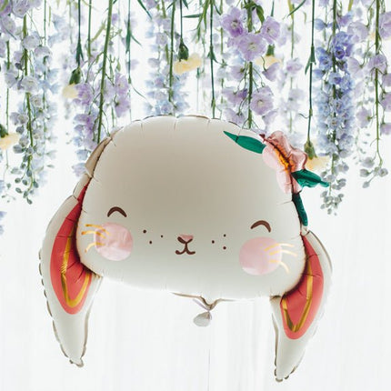 Helium Ballon Konijn Leeg 65cm van Partydeco koop je bij Partywinkel