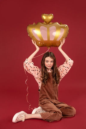 Helium Ballon Kroon Leeg 52cm van Partydeco koop je bij Partywinkel