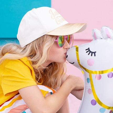 Helium Ballon Lama Leeg 61cm van Partydeco koop je bij Partywinkel