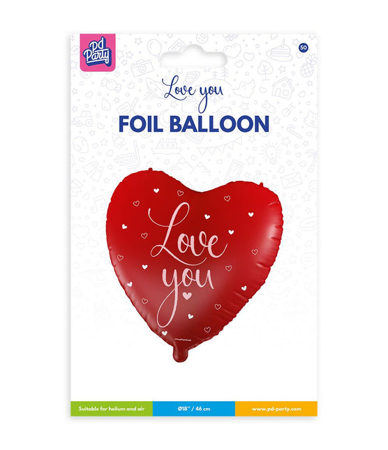 Helium Ballon Love you 46cm van Paper Dreams koop je bij Partywinkel