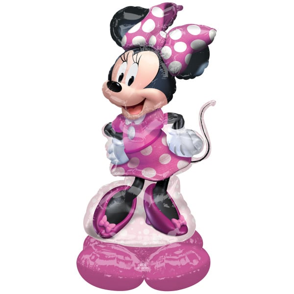 Helium Ballon Minnie Mouse Standaard Leeg 1,22m van Anagram koop je bij Partywinkel
