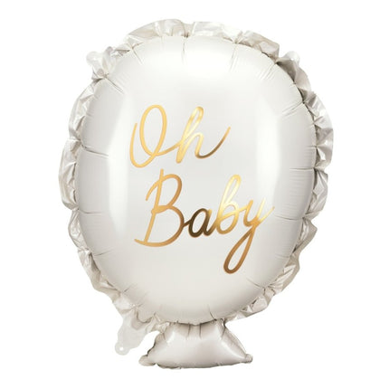 Helium Ballon Oh Baby Leeg 53cm van Partydeco koop je bij Partywinkel