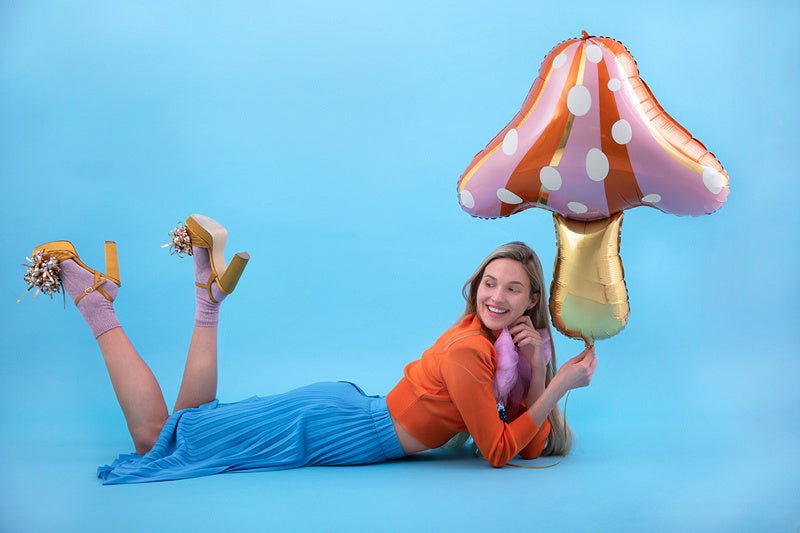 Helium Ballon Paddenstoel Leeg 75cm van Partydeco koop je bij Partywinkel