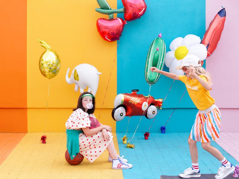 Helium Ballon Race Auto Leeg 1,11m van Partydeco koop je bij Partywinkel