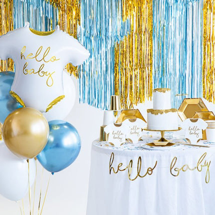 Helium Ballon Romper Hello Baby Leeg 45cm van Partydeco koop je bij Partywinkel