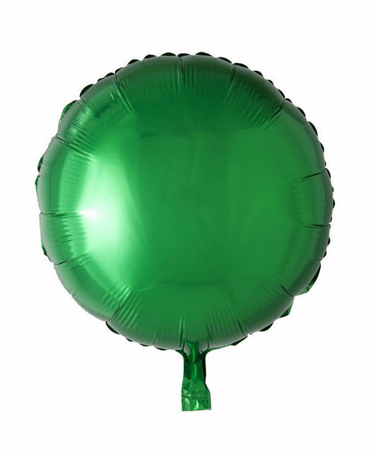 Helium Ballon Rond Groen 46cm leeg van WeFiesta koop je bij Partywinkel