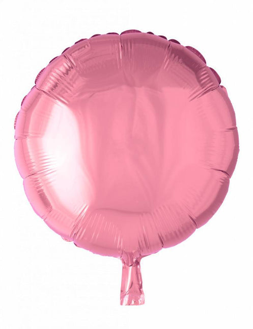 Helium Ballon Rond Lichtroze 46cm leeg van WeFiesta koop je bij Partywinkel