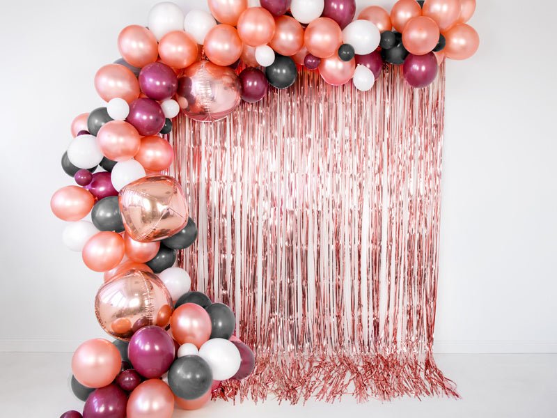 Helium Ballon Rond Rose Goud Leeg 40cm van Partydeco koop je bij Partywinkel