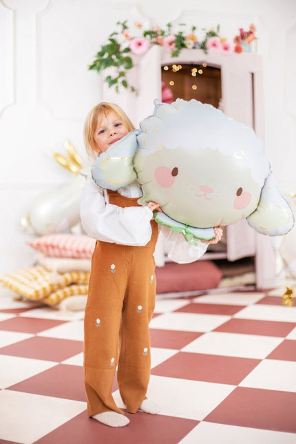 Helium Ballon Schaap Leeg 67cm van Partydeco koop je bij Partywinkel
