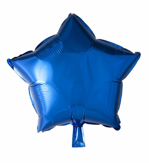 Helium Ballon Ster Blauw 46cm leeg van WeFiesta koop je bij Partywinkel