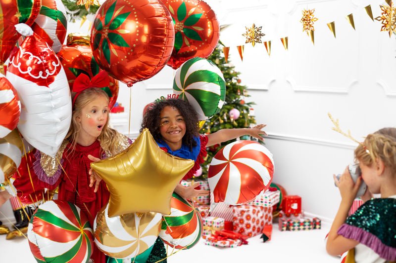 Helium Ballon Ster Goud Leeg 48cm van Partydeco koop je bij Partywinkel