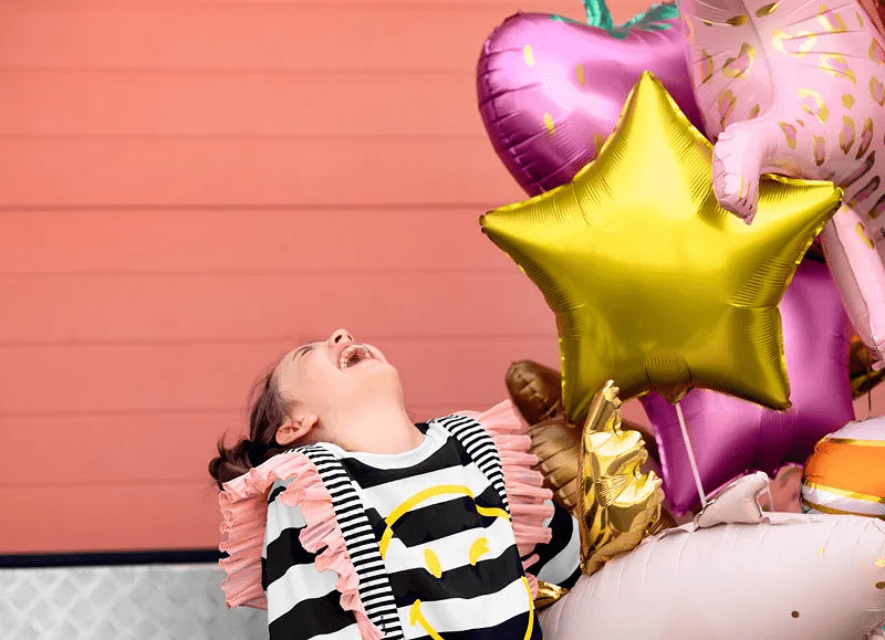 Helium Ballon Ster Goud Leeg 70cm van Partydeco koop je bij Partywinkel