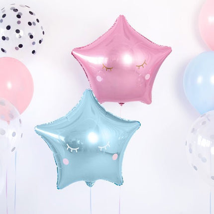 Helium Ballon Ster Lichtroze Leeg 48cm van Partydeco koop je bij Partywinkel
