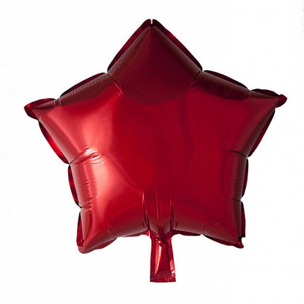 Helium Ballon Ster Rood 46cm leeg van WeFiesta koop je bij Partywinkel