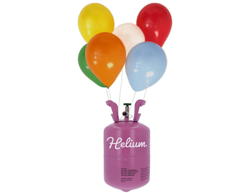 Helium Tank met 30 Ballonnen en Lint van Partywinkel koop je bij Partywinkel