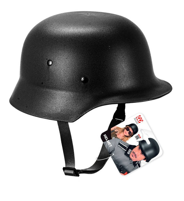 Helm Militair Zwart van Widmann koop je bij Partywinkel