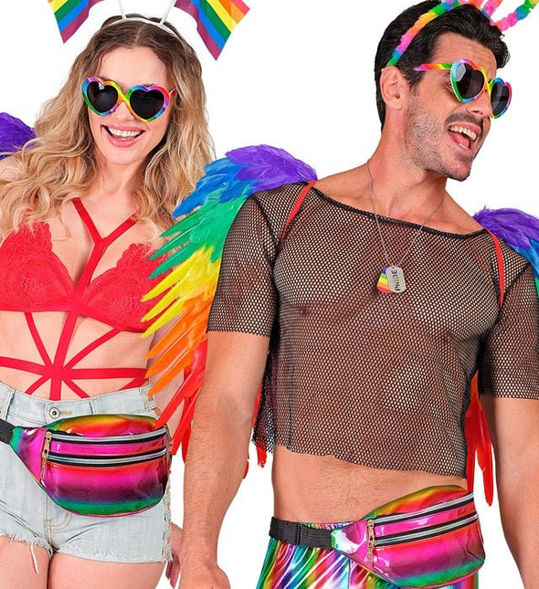 Heuptas regenboog holografisch van Widmann koop je bij Partywinkel