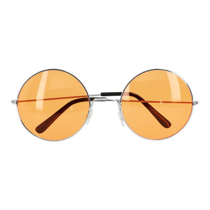 Hippie 60S Bril Oranje Xl - Partywinkel - 8712026445643