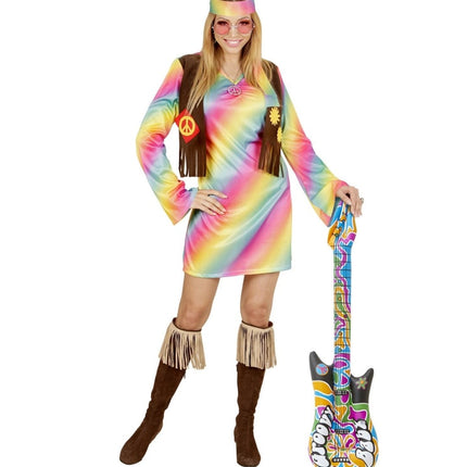 Hippie 60S Opblaas Gitaar 1,05m van Widmann koop je bij Partywinkel
