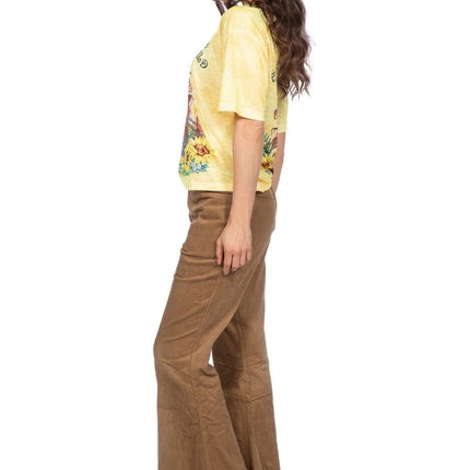 Hippie 60S Shirt Geel Dames van Wilbers & Wilbers koop je bij Partywinkel
