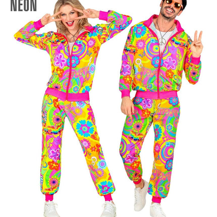 Hippie 60S Trainingspak Fout Gekleurd - Partywinkel - 8003558450916
