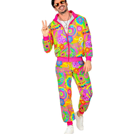 Hippie 60S Trainingspak Fout Gekleurd - Partywinkel - 8003558450916