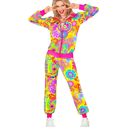 Hippie 60S Trainingspak Fout Gekleurd - Partywinkel - 8003558450916