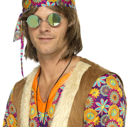 Hippie Bril Spiegelglas van Smiffys koop je bij Partywinkel