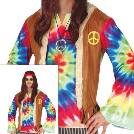 Hippie Kostuum Heren Gekleurd van Fiestas Guirca koop je bij Partywinkel
