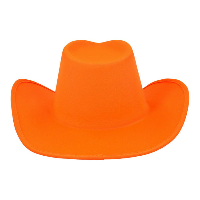 Hoed cowboy Blaze neonoranje van Boland koop je bij Partywinkel