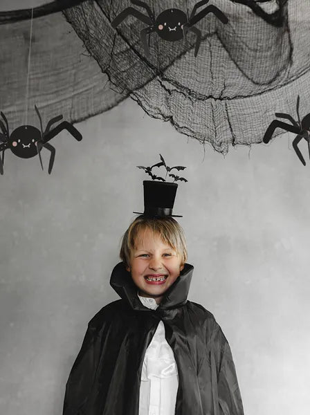 Hoed Haarband Zwart Met Vleermuizen van Partydeco koop je bij Partywinkel