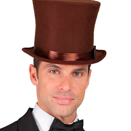 Hoge Hoed Bruin van Widmann koop je bij Partywinkel