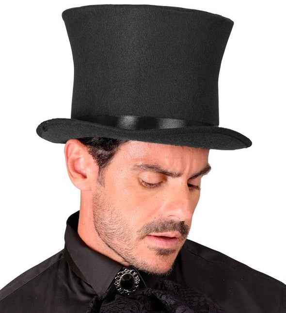 Hoge Hoed Zwart van Widmann koop je bij Partywinkel