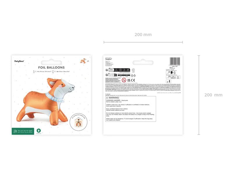 Hond Ballon 88cm van Partydeco koop je bij Partywinkel