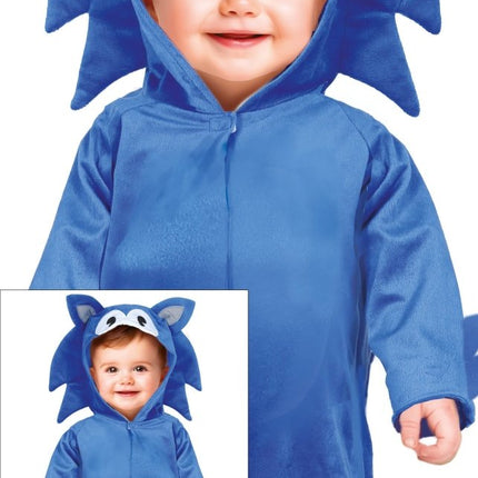 Hond Kostuum Blauw Baby Onesie van Fiestas Guirca koop je bij Partywinkel