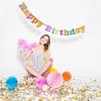 Honeycomb Bal Lichtblauw 20cm van Partydeco koop je bij Partywinkel