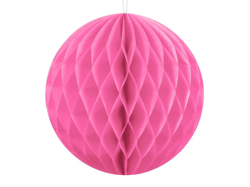 Honeycomb Bal Roze 10cm van Partydeco koop je bij Partywinkel