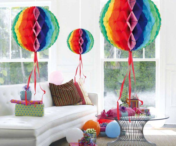 Honeycomb Bal Set 30cm 3st van Folat koop je bij Partywinkel