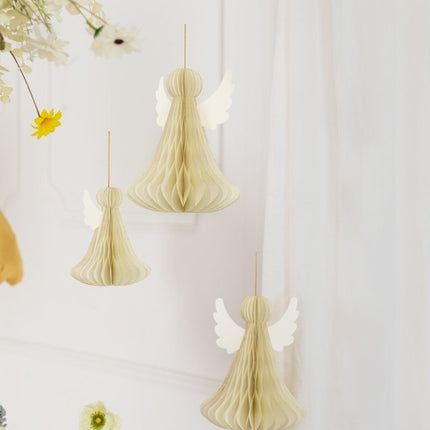 Honeycomb Engel 15cm van Partydeco koop je bij Partywinkel