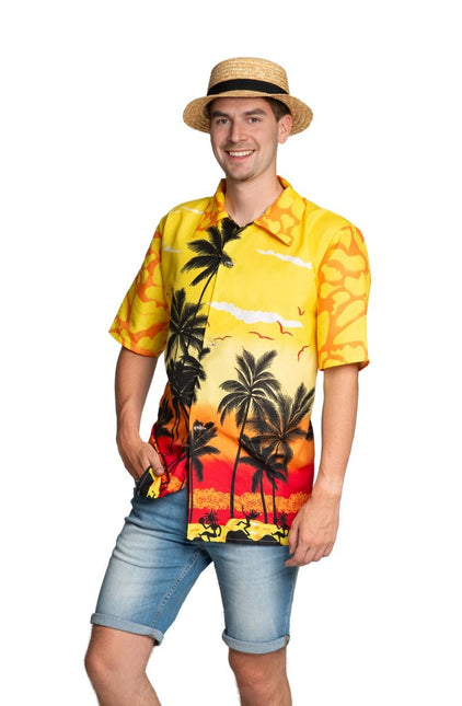 Camisa Hawaiana Paradise Yellow