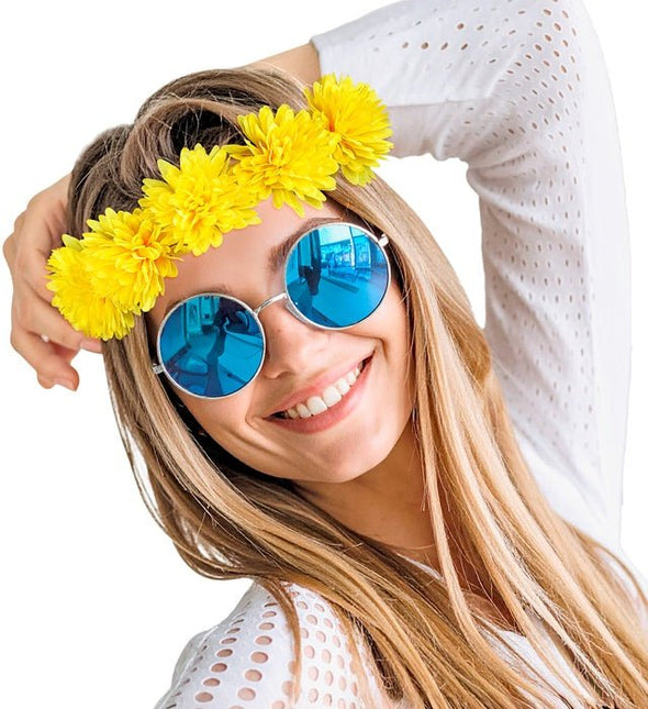 Hoofdband Bloemen Geel van Widmann koop je bij Partywinkel