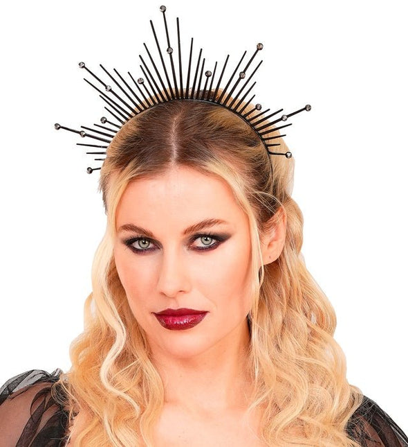 HOOFDBAND HALO ZWART van Widmann koop je bij Partywinkel