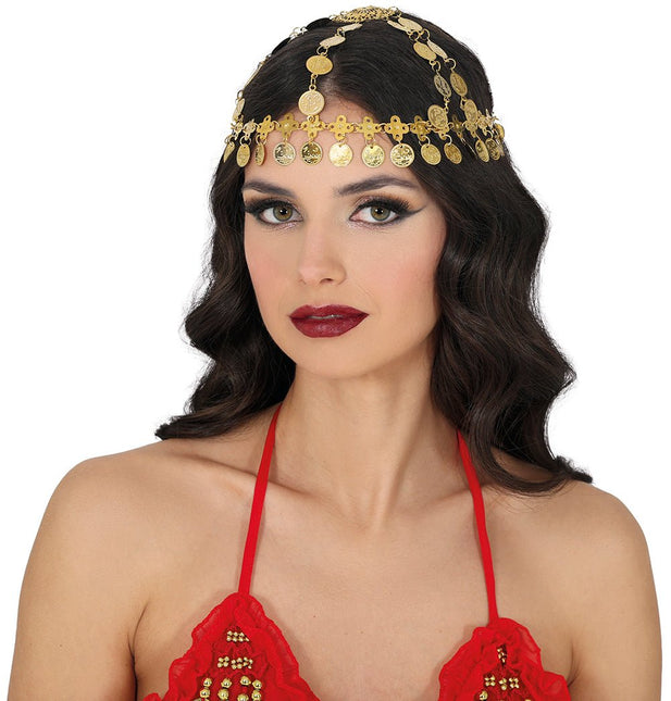 Hoofdband Munten Goud van Fiestas Guirca koop je bij Partywinkel
