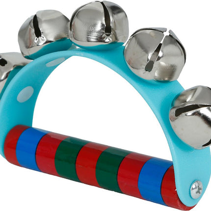 Houten jingle bell Ratel 9x11 cm van Fiestas Guirca koop je bij Partywinkel