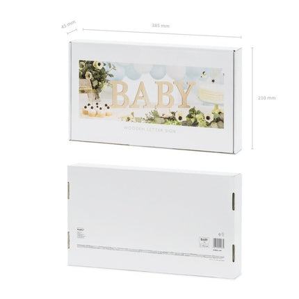 Houten Letters Baby van Partydeco koop je bij Partywinkel