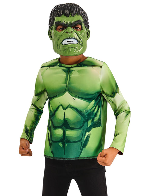 Hulk Camisa Reversible y Máscaras Niño