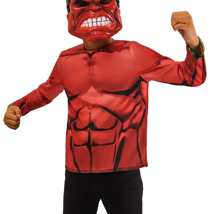 Hulk Camisa Reversible y Máscaras Niño