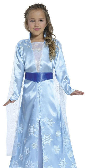 Ijsprinsessenjurk Elsa Kind Blauw van Fiestas Guirca koop je bij Partywinkel